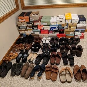70+ pairs of womens shoes. Prices vary